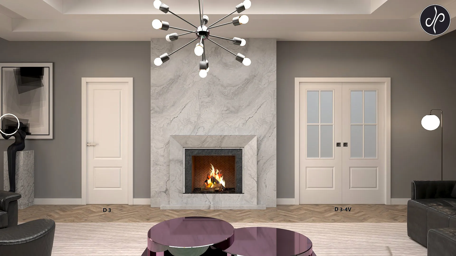 Puertas lacadas ultravioleta instaladas